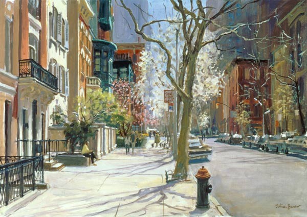 East 70th Street, New York, 1996 (oil on canvas)