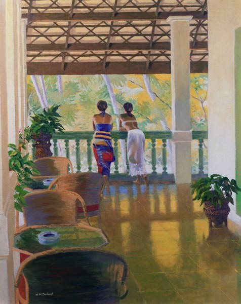 Veranda (oil on board)