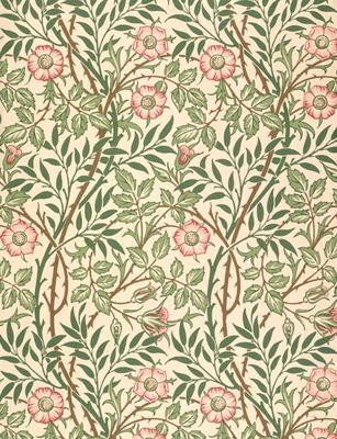 'Sweet Briar' design for wallpaper, printed by John Henry Dearle (1860-1932) 1917