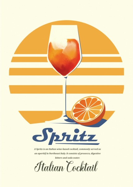 Spritz-Sommerdruck