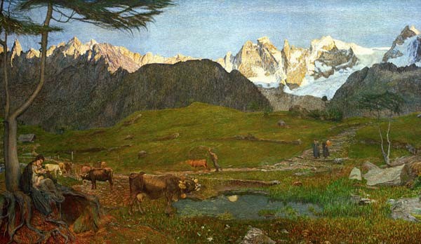 G.Segantini,Leben (Alpen-Triptychon)