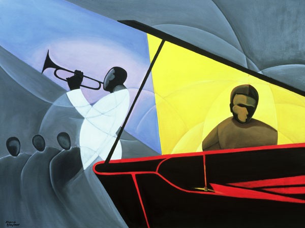 Hot and Cool Jazz, 2004 (oil & acrylic on canvas)