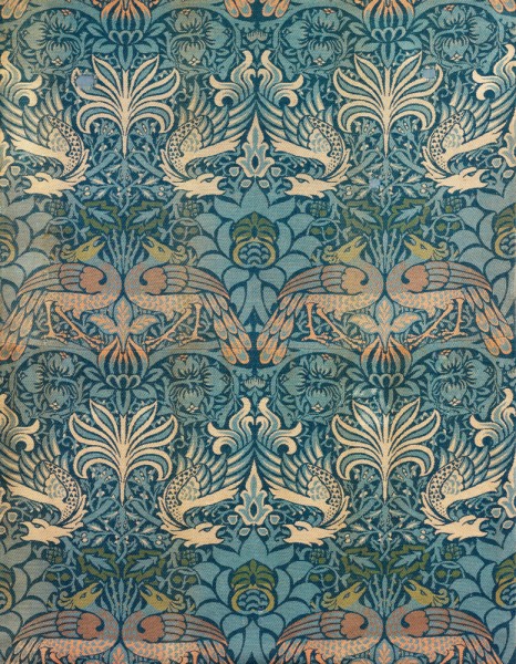 William Morris Peacock and Dragon Textile Design