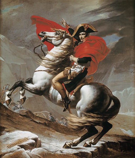 Napoleon bei der Überquerung der Alpen